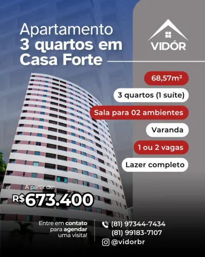 APARTAMENTO À VENDA EM CASA FORTE