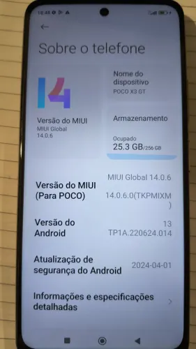 Vendo celular poco x3 256gb