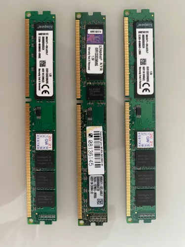 Memória kingston 8gb ddr3 1333mhz (cada)
