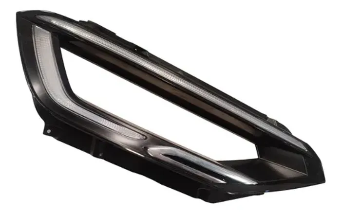 Led Farol Máscara Negra Nivus Highline 1.0 200tsi 19/24 Led Vermelçha Branca