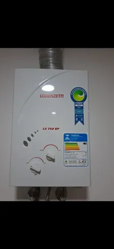 Aquecedor de Água a Gás Lorenzetti LZ 750 BP com Chaminé -Usado