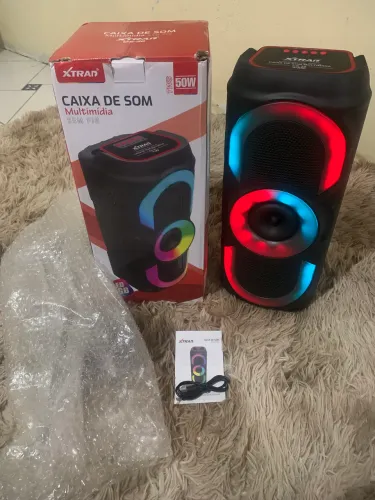 À Venda: Caixa de Som Multimídia Sem Fio Xtrad 50W - Nova, na Caixa! ?