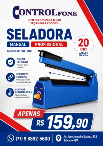 Seladora de embalagens