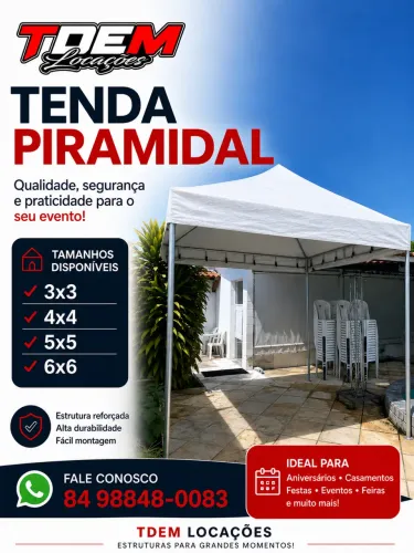 Locação de tendas 