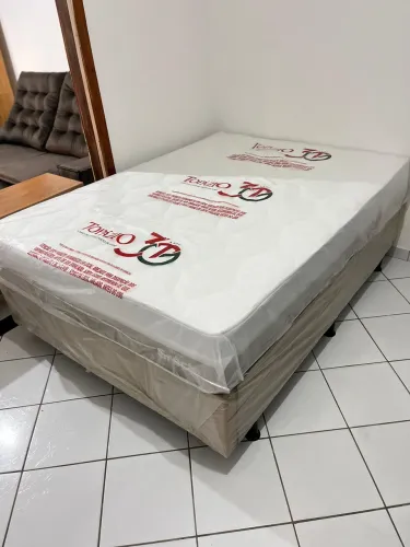 Cama Box Casal Molas Ensacadas Topázio Grécia (Nova/Lacrada)