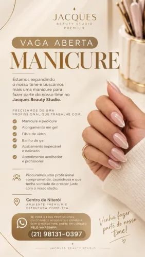 Vaga manicure/ nail designer