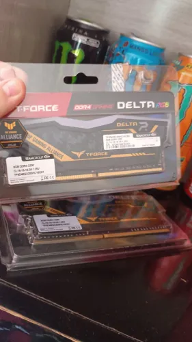 MEMÓRIA RAM 16GB (2X8) TEAM GROUP T-FORCE DELTA TUF GAMING ALLIANCE