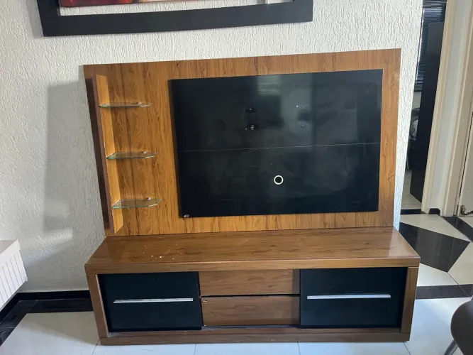 Painel de tv e rack 