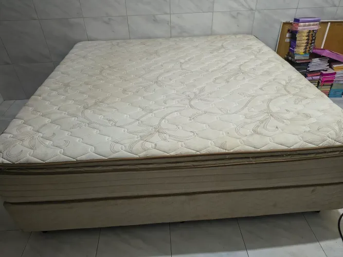 Cama king casal duas bases colchão probel