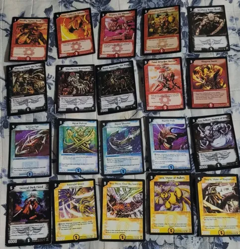Deck 35 cartas duel Masters jogo cards set