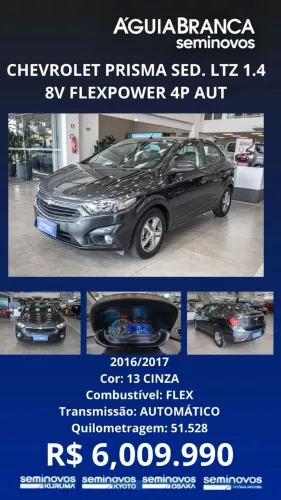 Chevrolet Prisma Sed. LTZ 1.4 8V Flexpower 4P Aut. 2018
