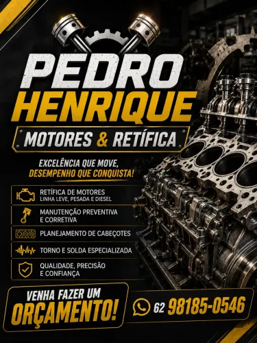 Venha fazer seu orçamento! Especialista em Motores e Retífica 