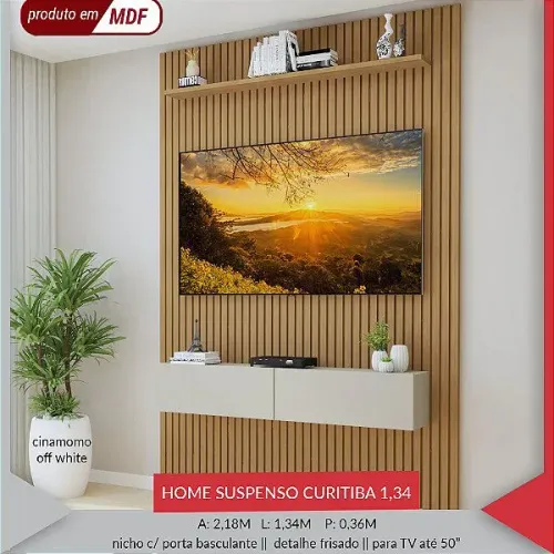 Painel home suspenso Curitiba.  Medidas 2.18x1.34