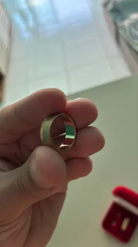 Alianças banhada a ouro 