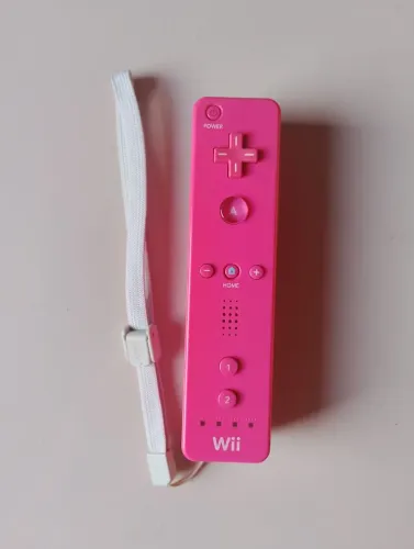 Controle Wii remote original rosa funcionando perfeitamente