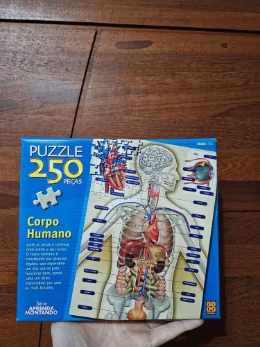 Quebra-cabeça do corpo humano de 250 peças