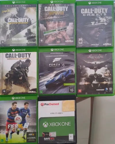 Vendo lote de jogos Xbox One 