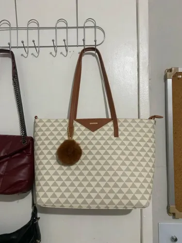 BOLSA DE OMBRO QUADRICULADA SATINATO RENNER