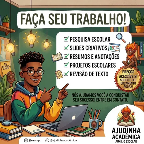 Ajuda em Trabalhos Escolares e Slides | Ensino Fundamental e Médio