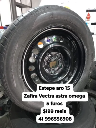 Estepe Zafira Vectra astra omega roda 5 furos aro 15 original GM Chevrolet 