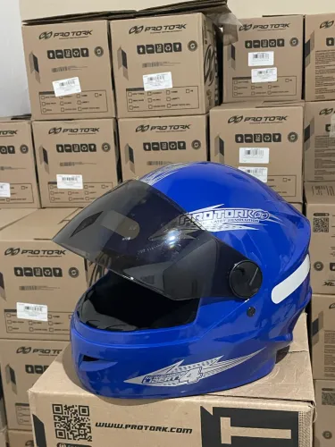 Capacete New liberty azul 