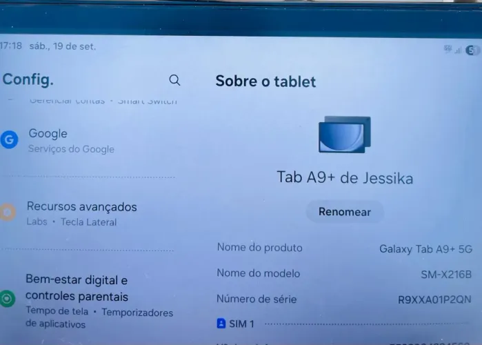 Galaxi TAB A9
