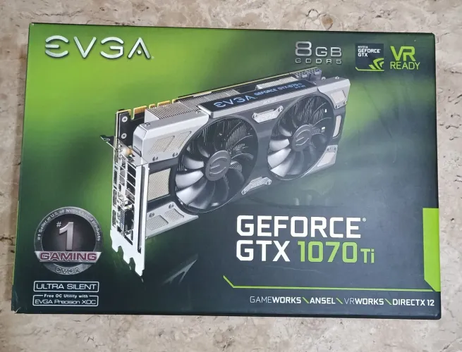 Placa de vídeo GTX 1070Ti 8Gb 256bits
