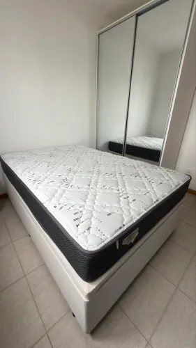 CAMA BAÚ VIÚVA + COLCHÃO 