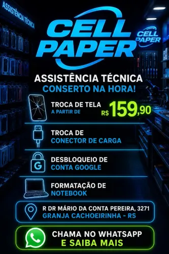 Assistência técnica, trocas de telas a partir de 159,90
