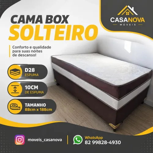 Cama Box Solteiro