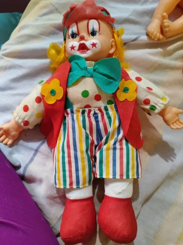 Boneco antigo palhacinho Cotiplás anos 90