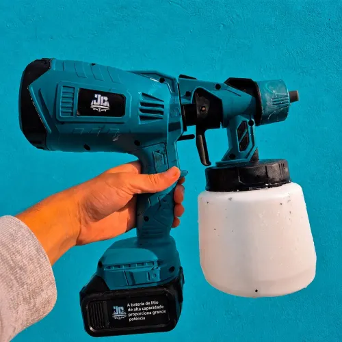 Pistola De Pintura Eletrica De Ar Portatil<br>2baterias 5000mah
