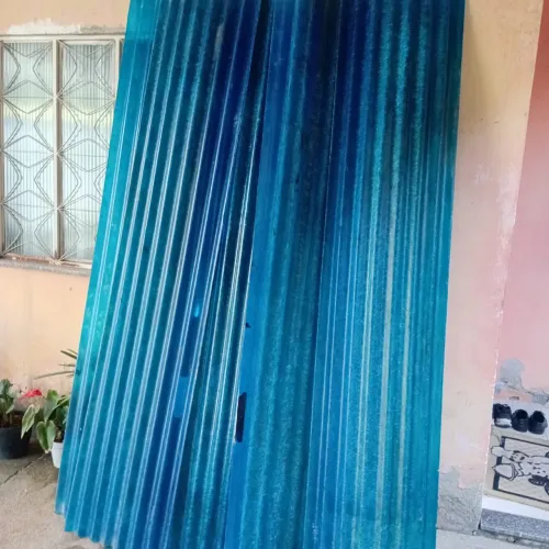 Telha Translúcida Azul 2,44x0,50 - Kit com 9 Unidades - Bom Estado