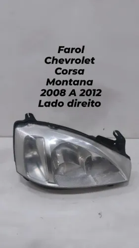Farol Chevrolet Corsa Montana 2008 2009 2010 2011 2012 Lado Direito