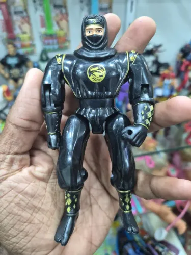 Boneco Power Ranger Preto 13 cm (Ninja/Ninjetti) Mighty Morphin- Bandai 1995