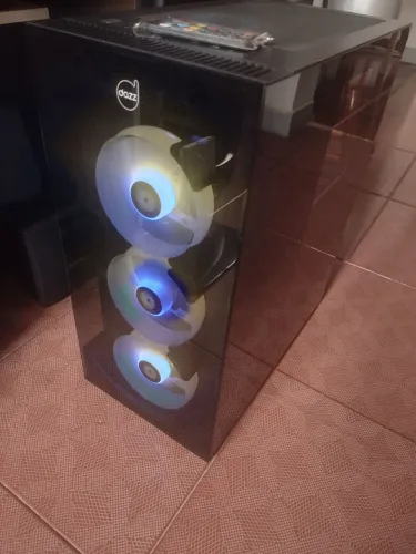 Gabinete Gamer com Controlador de cooler e fonte 500w 