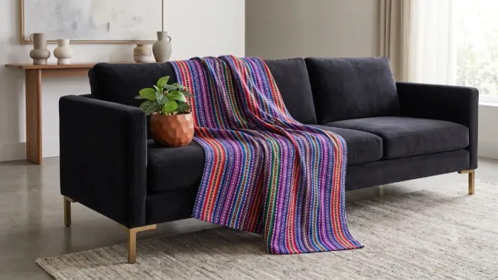 Manta Peruana Decorativa - Multiuso | Mesa, Sofá ou Poltrona | Cores Vibrantes