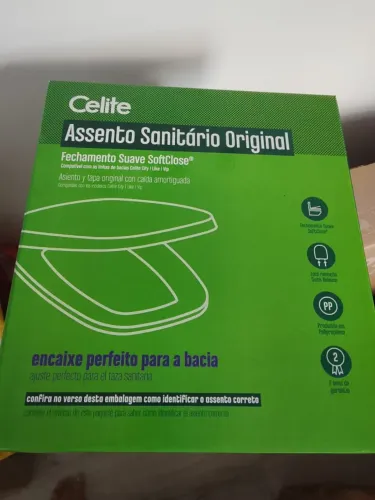 Assento Sanitário Soft Close City Like Vip Pp Branco Celite