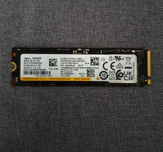 SSD NVMe 1 TB Samsung (Saúde 100%)