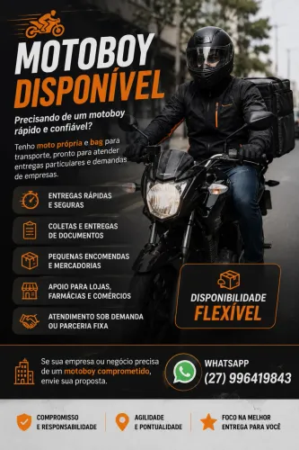MOTOBOY DISPONÍVEL 