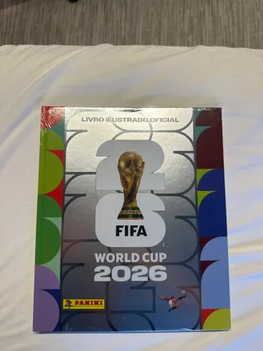 Álbum da copa do mundo 2026 capa dura prata
