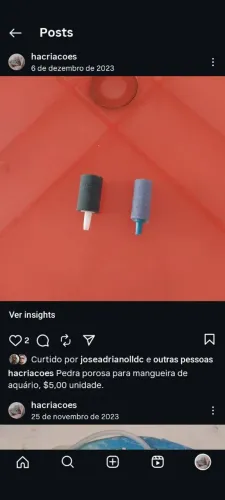 Pedra porosa para aquários