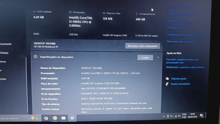 Notebook HP (aceito oferta)