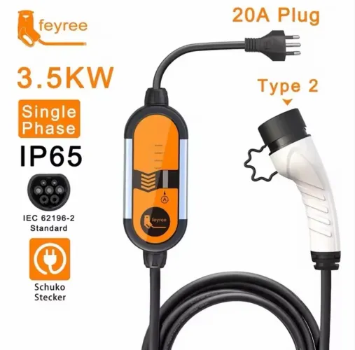 Carregador Portátil para Veículos Elétricos Feyree