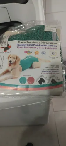 Roupa após cirugia