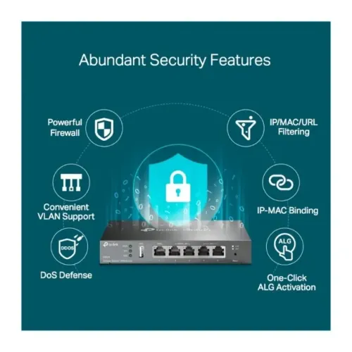 TP-LINK ER605 OMADA ROTEADOR VPN GIGABIT MULTI-WAN