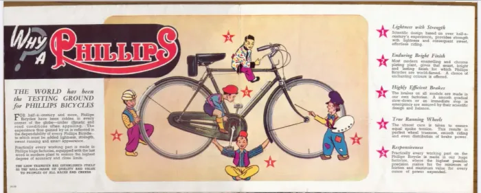 Catálogo 1939 Bicicleta Antiga Phillips