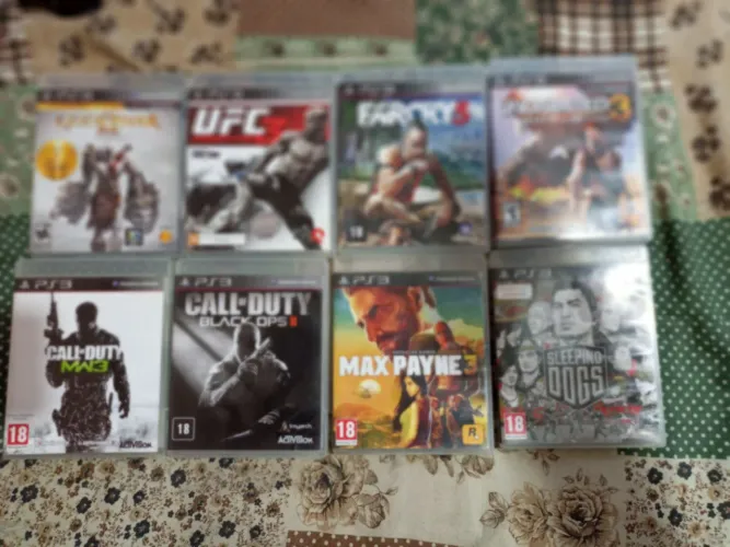 Pacote de jogos de PS3 e vídeos games para retirada de peças