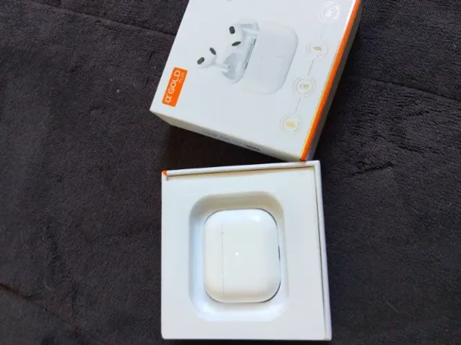Fone Bluetooth Sem Fio Alpha Gold Plus | Bluetooth 5.0 | Estojo Carregador | Novo