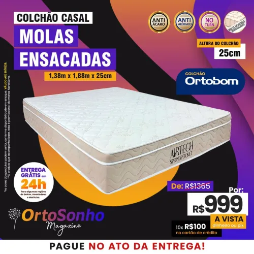 Colchão molas ensacadas (Ortobom)